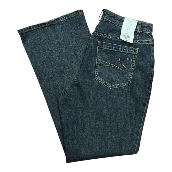 Liz Claiborne Denim - Liz Claiborne Woman 14W Regular Bootcut Jeans Dark Wash Stretch High Rise New